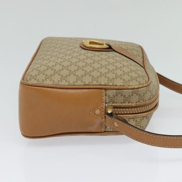 CELINE Macadam Canvas Shoulder Bag Pvc Beige Gold - Picture 5 of 12